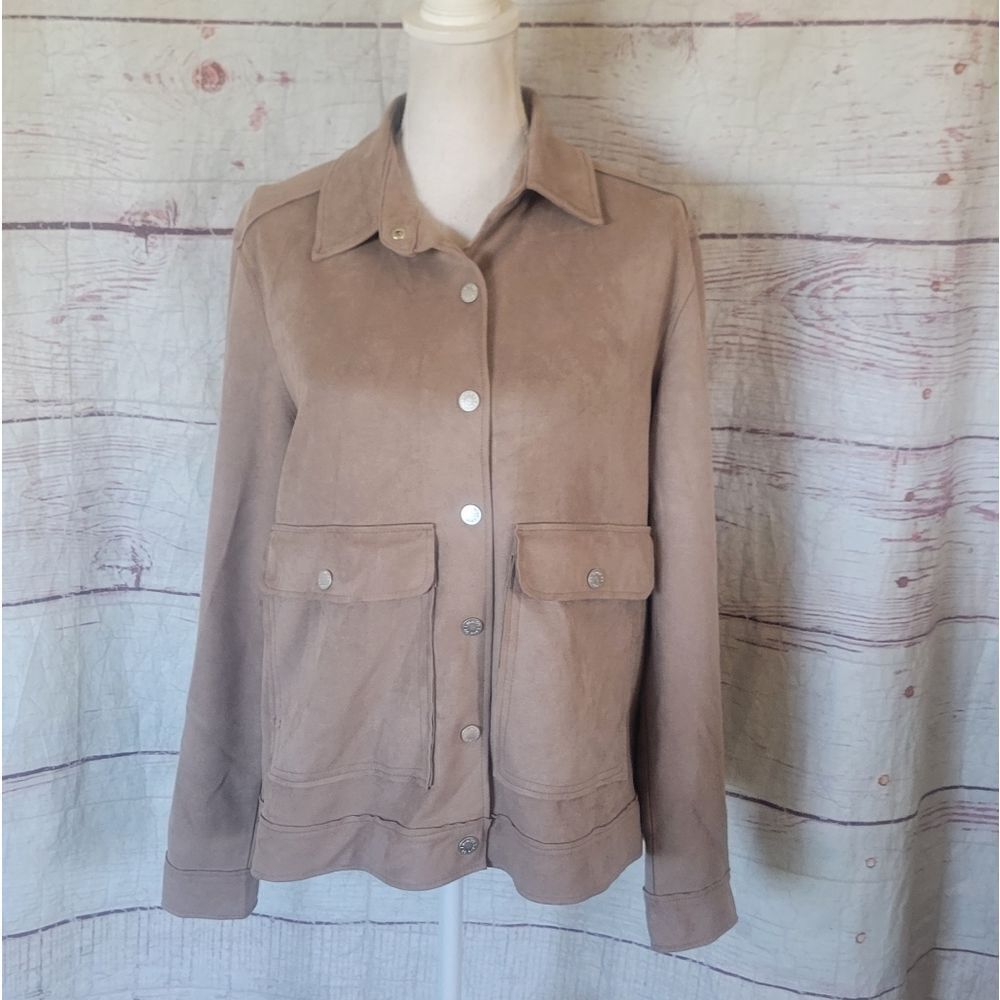 Level 99 Faux Suede Tracker Jacket Size Medium